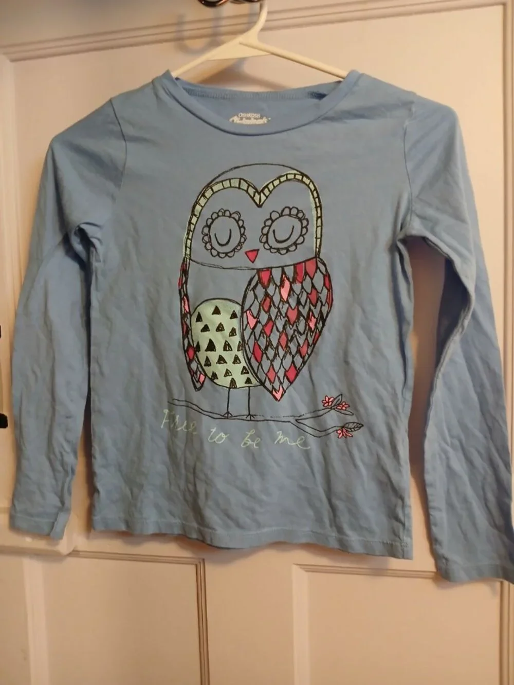 Osh Kosh Originals Girls 8 Owl Shirt